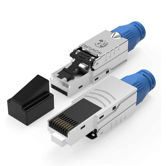 Cat8 Ethernet Cable Connector [GHMT & DSX8000 Certified] RJ45 Metal Tool Free... - Picture 1 of 7